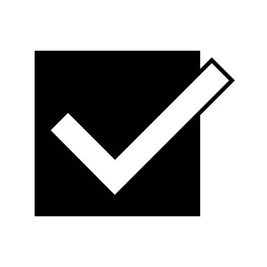 Basit en az onay işareti simgesi