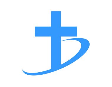 Modern trendy çapraz logosu