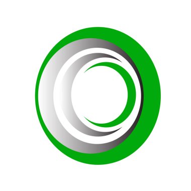 Modern ve trendy soyut 3d metalik logo