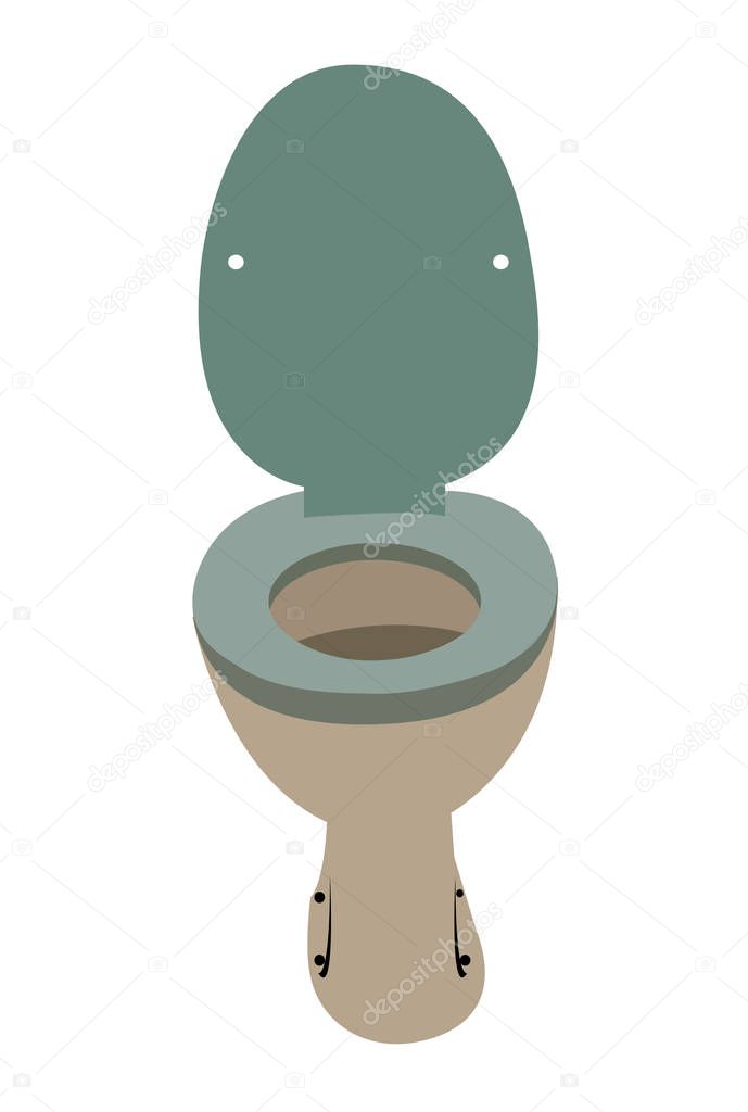 Simple toilet seat illustration