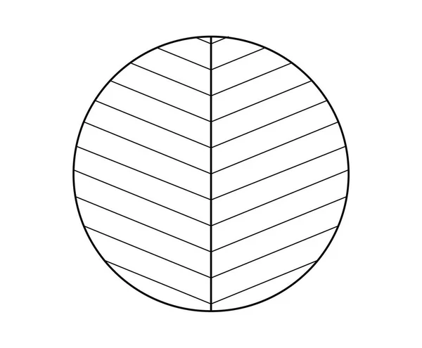 単純な抽象円ライン — ストックベクタ