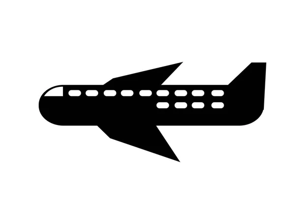 Einfaches Reiseflugzeug — Stockvektor