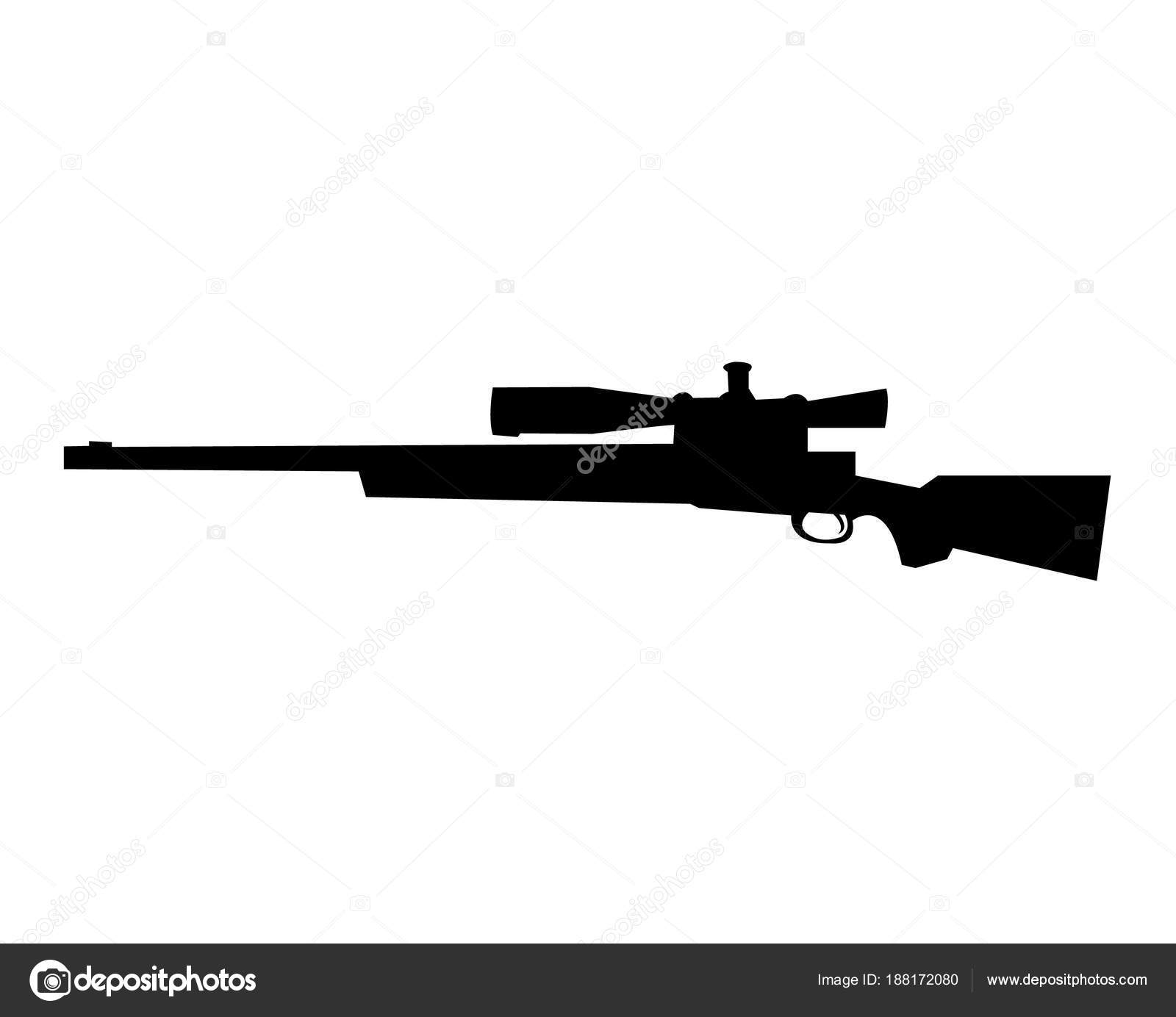狙击步枪剪影图库矢量图©doklevise 188172080, image size:1600x1384