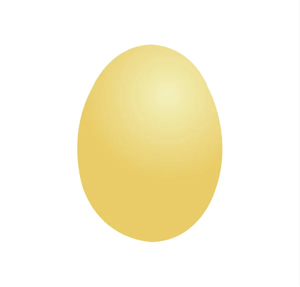 Illustration Eines Goldenen Eies — Stockvektor