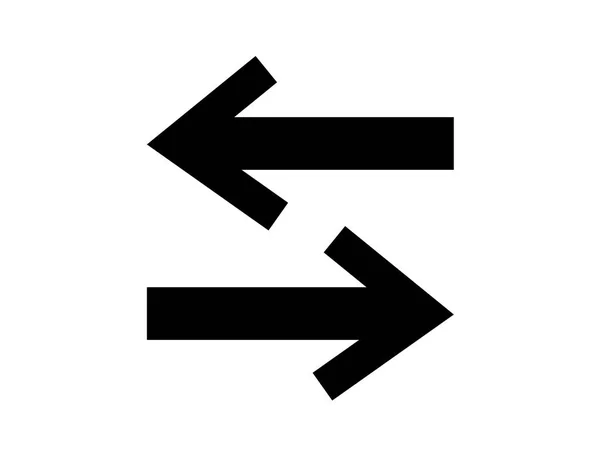 単純な左と右の矢印 — ストックベクタ
