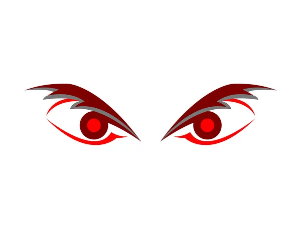 愤怒的邪恶的眼睛图形元素 — 图库矢量图片