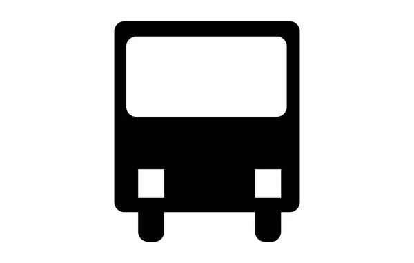 Egyszerű Elülső Busz Ikon — Stock Vector