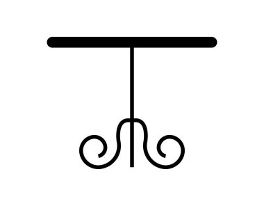 yuvarlak masa beyaz üzerine