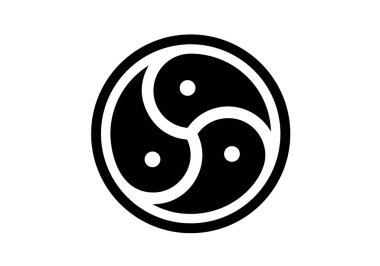 bdsm sembolü beyaz üzerine