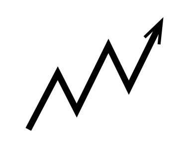 yukarı ok işareti beyaz üzerine