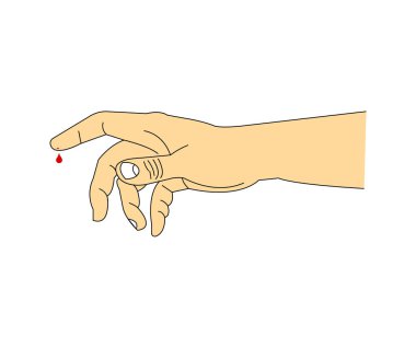 Parmak üstüne parmak üstüne kan.