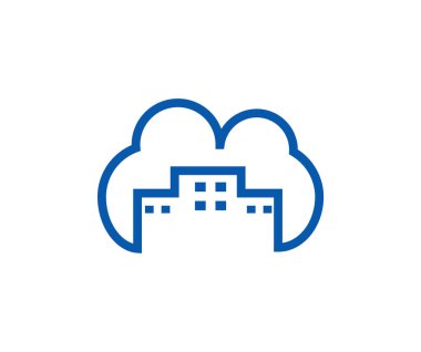 Beyaz üzerine bulut oluşturma simgesi