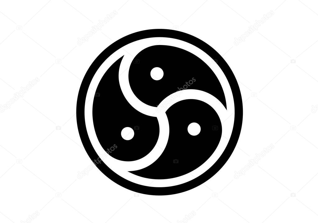 bdsm symbol on white