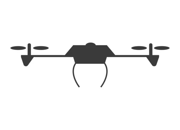 Icône Drone Signe Isolé — Image vectorielle