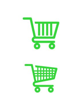 yeşil alışveriş arabaları izole edildi