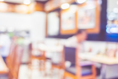Arka plan bulanık, müşteri bokeh ışık, Vint restoranda