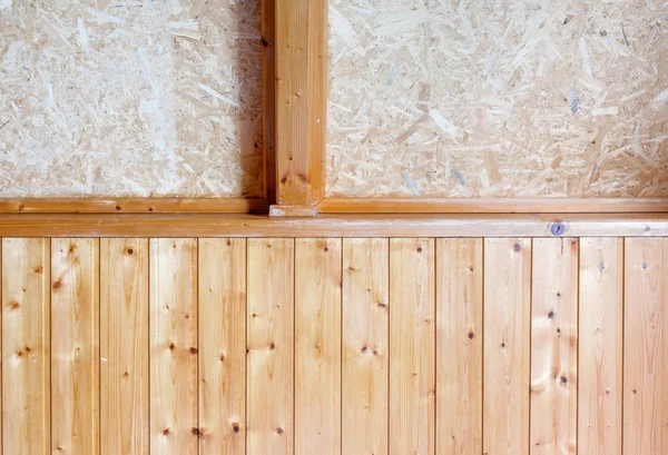 Cerca de la pared de la casa de madera de campo, fondo textuare — Foto de Stock