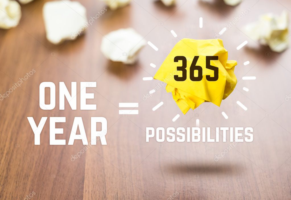 Inspiration Quote One Year Equal 365 Possibilities Whit Yellow P Stock Photo Image By C Weedezign Inspiration Quote One Year Equal 365 Possibilities Whit Yellow P Stock Photo Image By C Weedezign
