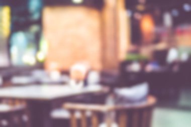 Arka plan bulanık, müşteri bokeh ışık, Vint restoranda