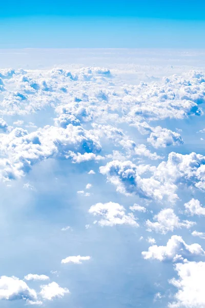 Αεροφωτογραφία του cloud και ουρανό από αεροπλάνο, φύση φόντο — Φωτογραφία Αρχείου