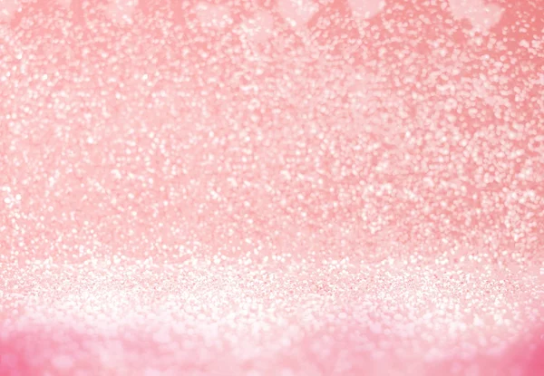 Abstracte pastel pink sparkling glitter achtergrond in perspectief een — Stockfoto