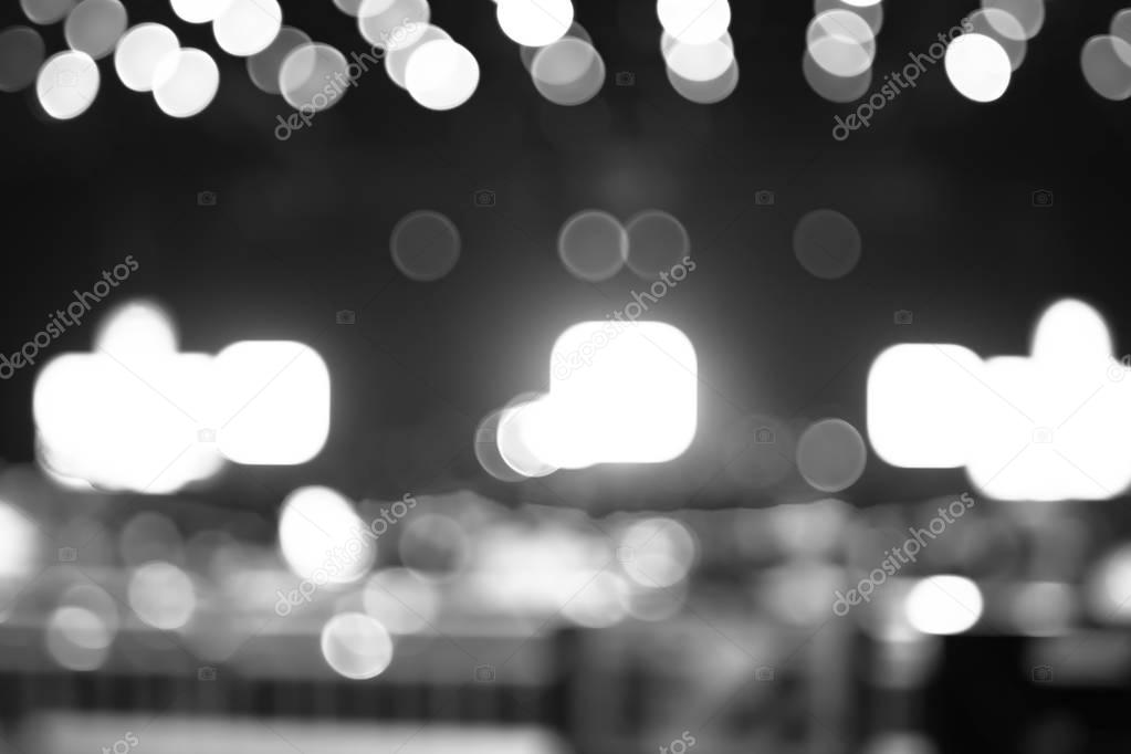 Blurred abstract background,Bokeh lighting in concert ,Music bus