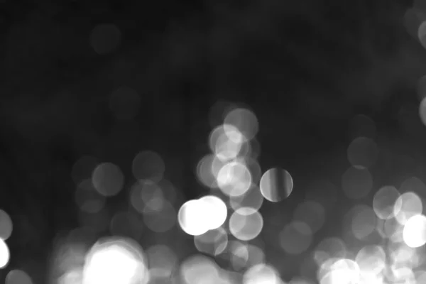 Black and white Blurred abstract boekh lights background — Stock Photo, Image