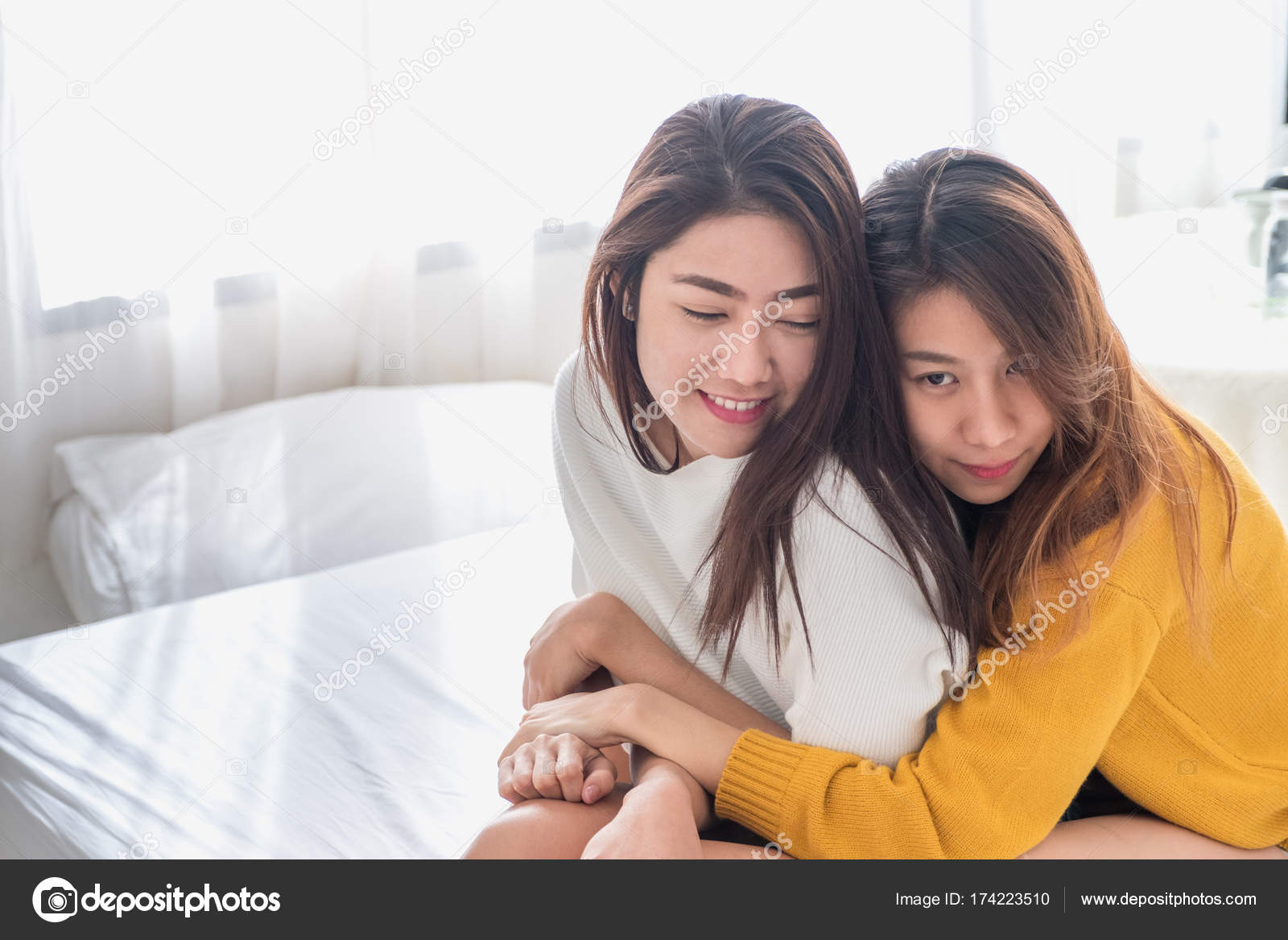 Asian girl with white lesbians Seldom.. possible Asian girl with white lesbians with