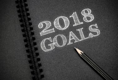 Kalem boş siyah dizüstü, n ile 2018 gol doodle kadar yakın