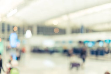 Arka plan bulanık Terminal kalkış c Bagaj ile seyahat