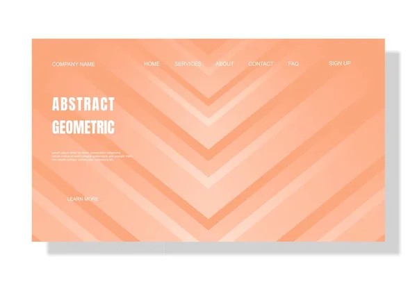 Moderne Landing-Page-Vorlage, bunt, für die Gestaltung von Business-Webseiten. — Stockvektor