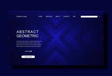 modern İniş sayfası şablonu, iş web sitesi tasarımı için renkli.