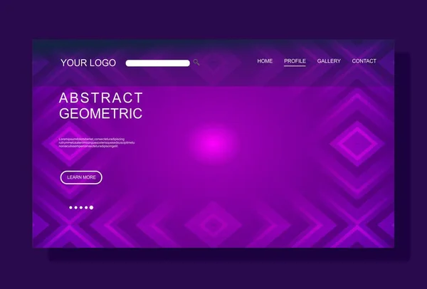 Modern Landing page template,colorful,for business website design. — Stock Vector