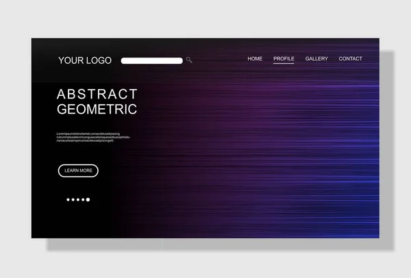 Moderne Landing-Page-Vorlage, bunt, für die Gestaltung von Business-Webseiten. — Stockvektor