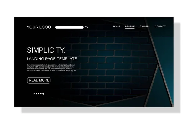 Moderní Landing stránka šablony, barevné, pro design obchodní webové stránky. — Stockový vektor