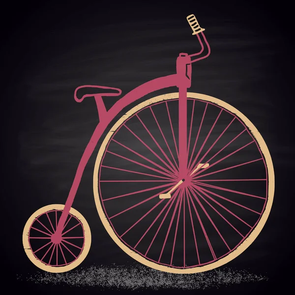 Bicicleta retro colorida — Vetor de Stock