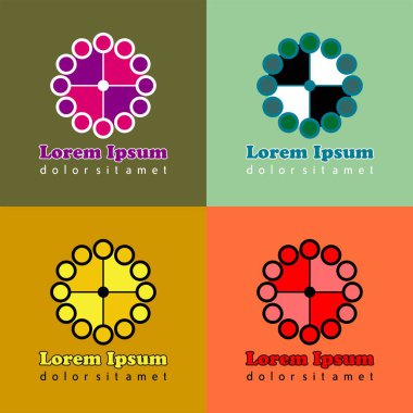 Basit logo tasarım şablonları. yaratıcı ve modern tasarımlar logosu