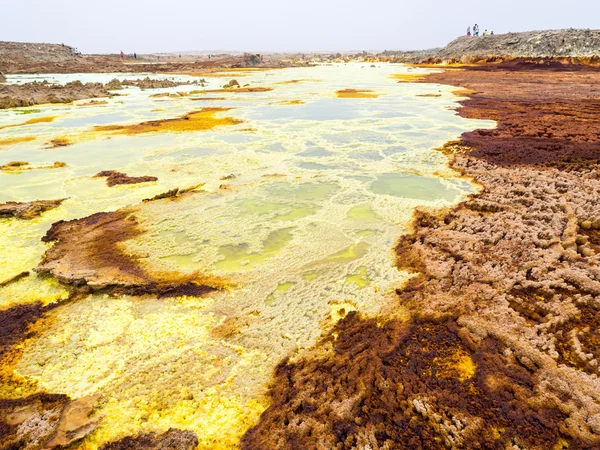 Lago di zolfo Dallol — Foto Stock