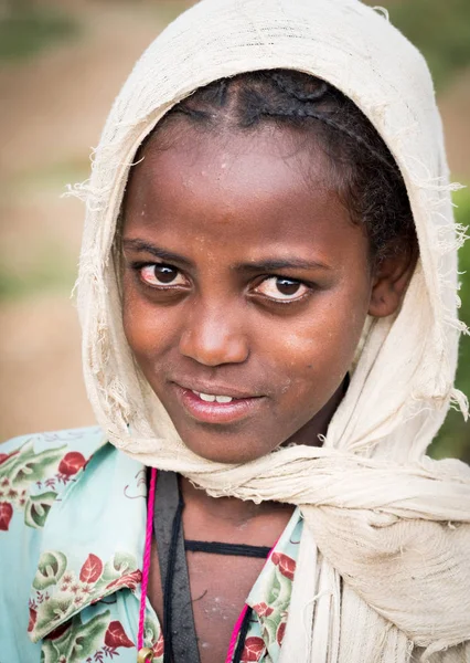 Portrait d'une jeune Éthiopienne — Photo