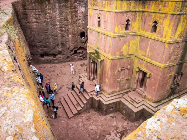 Kirche des heiligen george, lalibela, äthiopien — Stockfoto