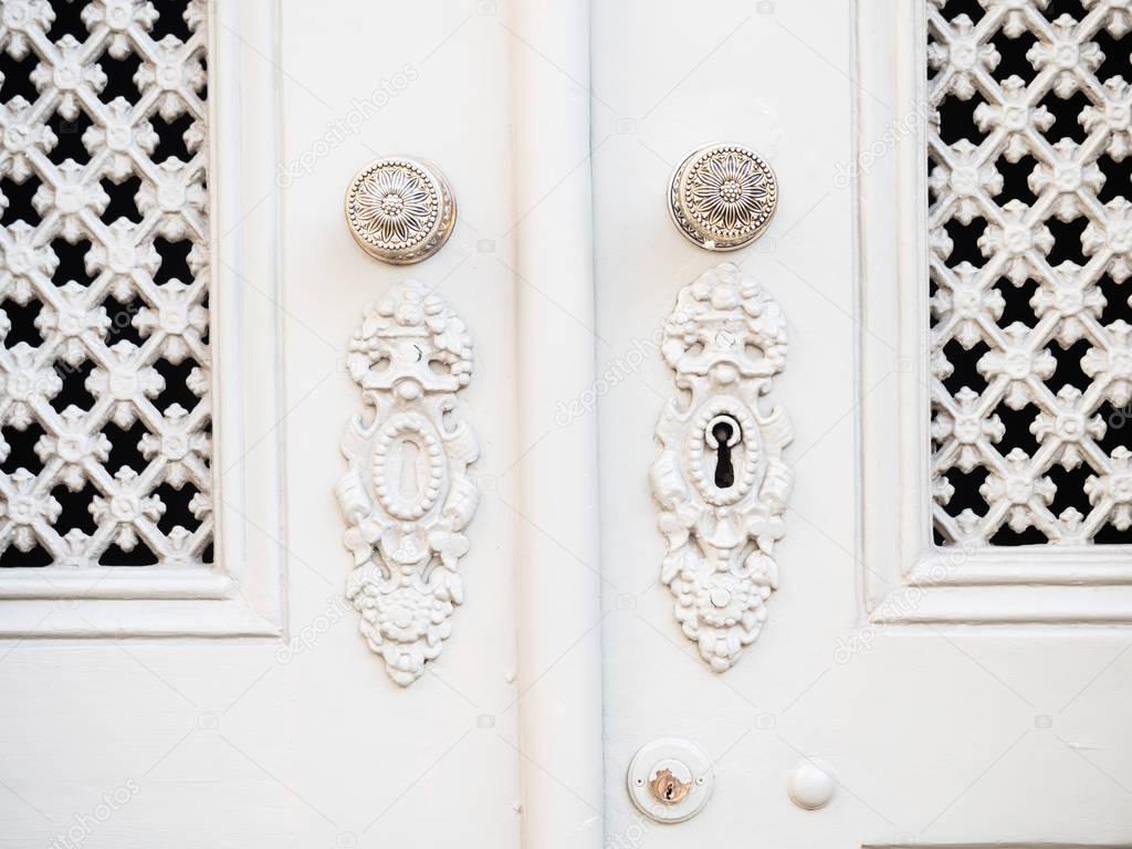 old white doors in Lisbon