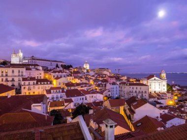 Cityscape of Lisbon from Portas do Sol clipart