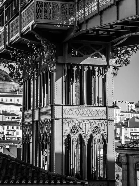 Výtah santa justa v Lisabonu — Stock fotografie