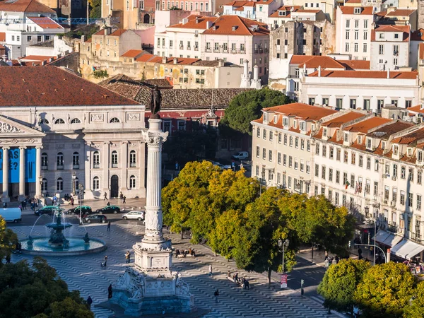 Kolumne von Pedro IV in Lissabon — Stockfoto