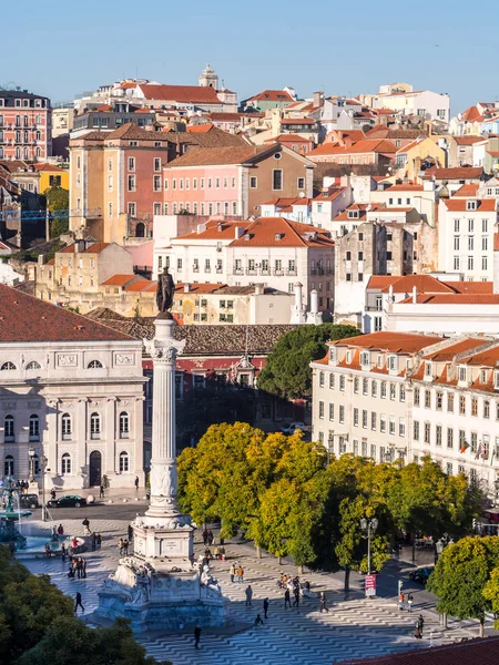 Kolumne von Pedro IV in Lissabon — Stockfoto