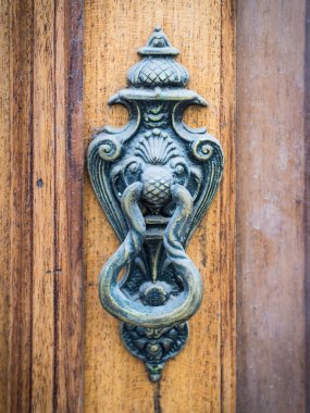 Old iron door knocker clipart