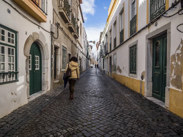 Pessoas nas ruas de Beja — Fotografia de Stock