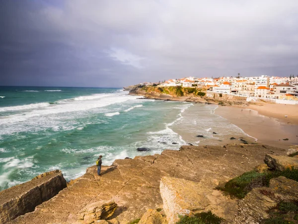 Praia das Macas in Portugal — стокове фото