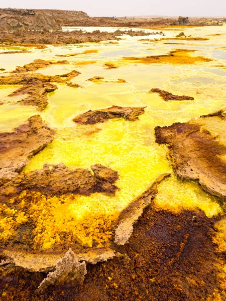 Dallol in danakil depression, äthiopien — Stockfoto