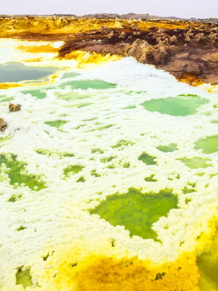 Dallol in danakil depression, äthiopien — Stockfoto